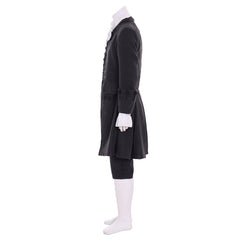 Men’s 18th Century Rococo Uniform Cosplay - Black Medieval Outfit | Astricos - Astricos