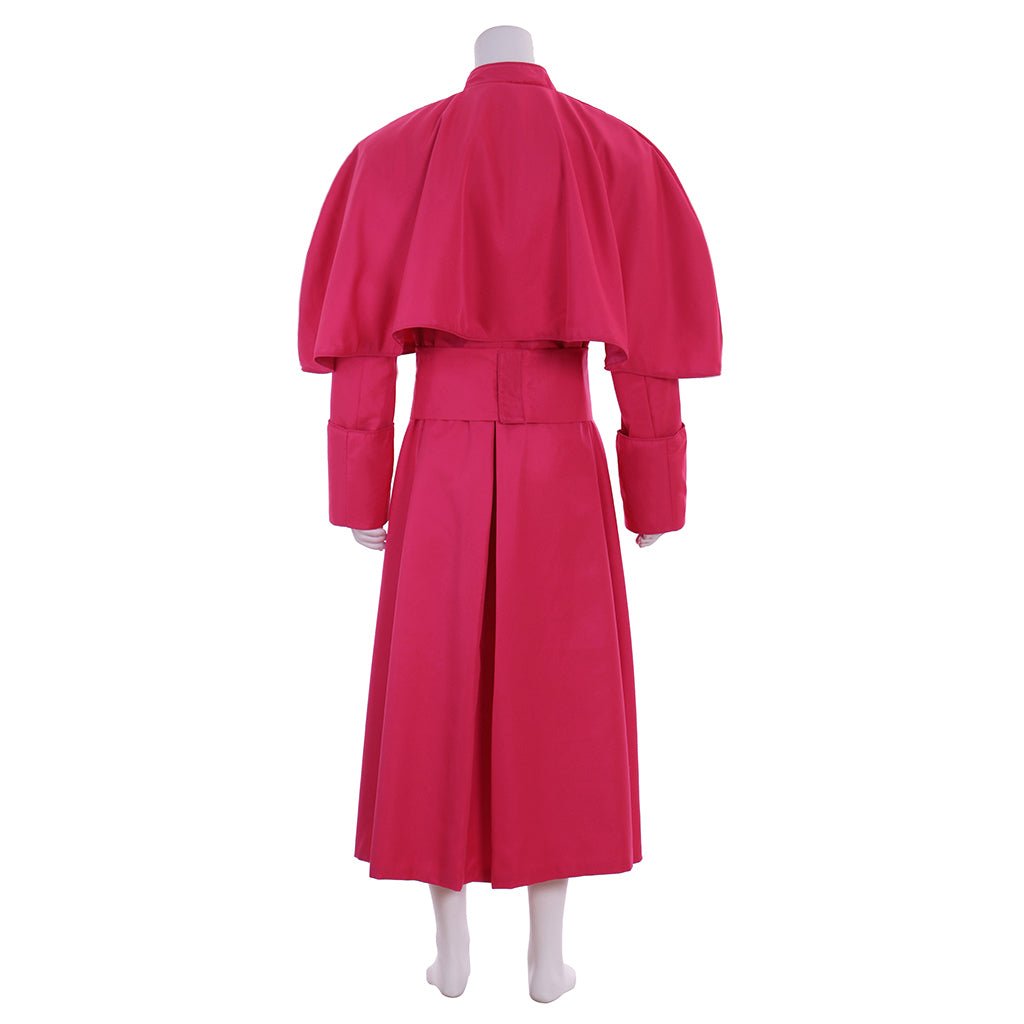 Men's Astricos Red Roman Soutane Costume - Medieval Cassock Robe with Belt for Cosplay and Events - Astricos