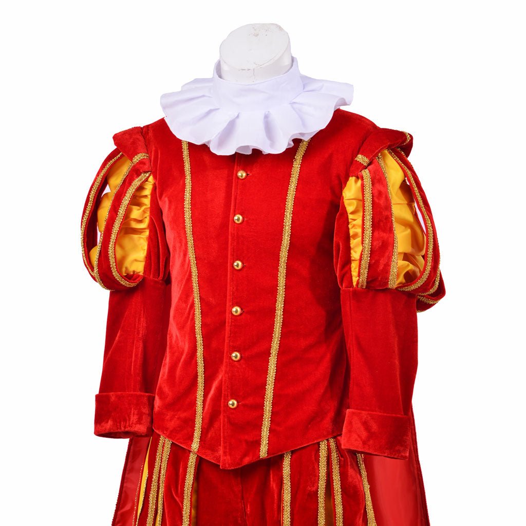 Men’s Astricos Renaissance Cosplay Costume - Elizabethan Era King’s Suit with Hat | Astricos Medieval Series - Astricos