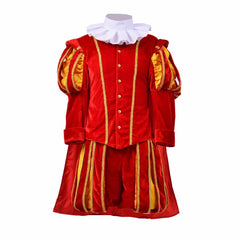 Men’s Astricos Renaissance Cosplay Costume - Elizabethan Era King’s Suit with Hat | Astricos Medieval Series - Astricos