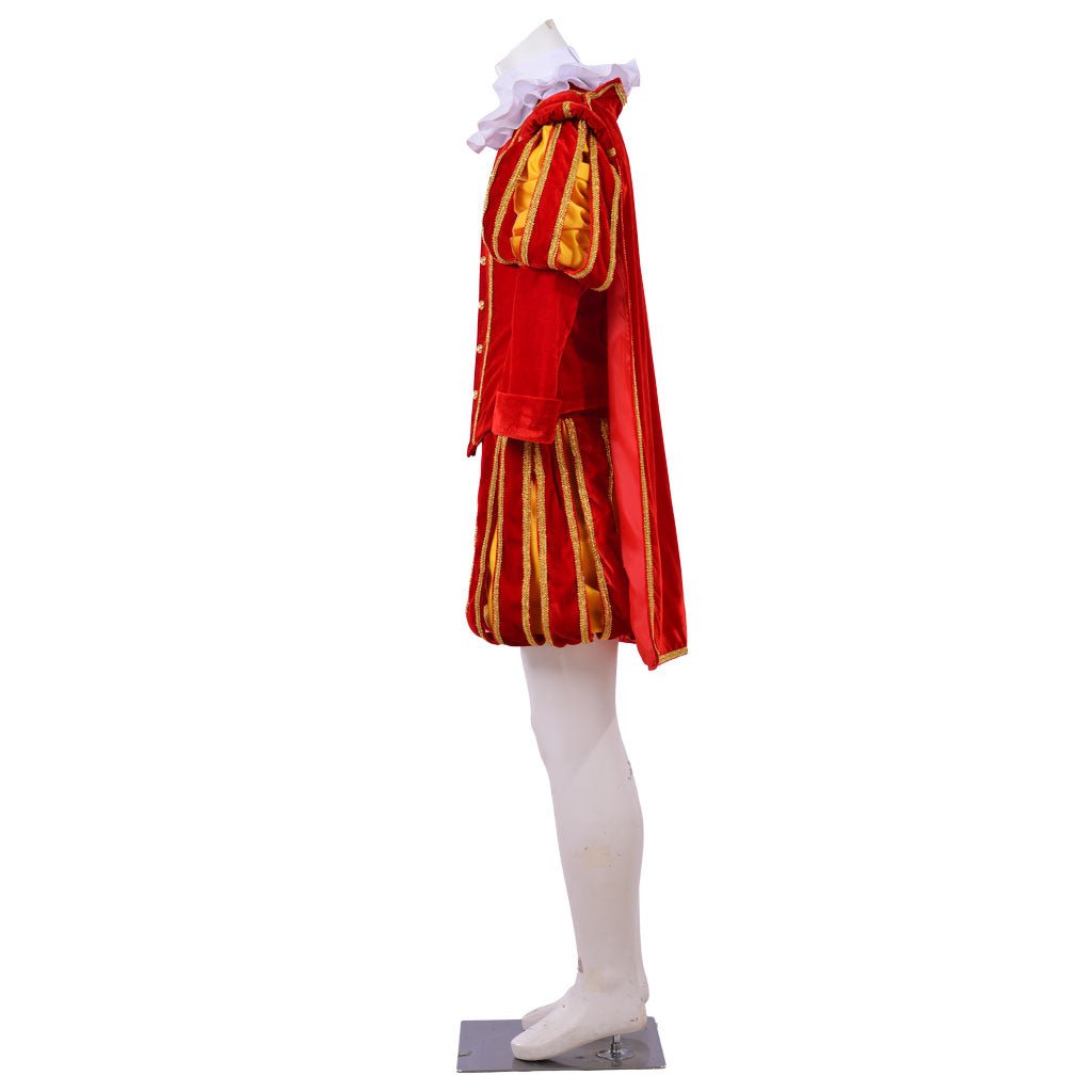 Men’s Astricos Renaissance Cosplay Costume - Elizabethan Era King’s Suit with Hat | Astricos Medieval Series - Astricos