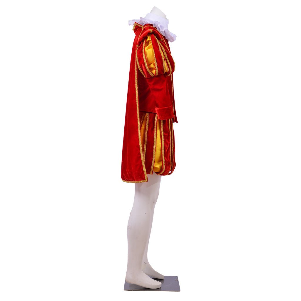 Men’s Astricos Renaissance Cosplay Costume - Elizabethan Era King’s Suit with Hat | Astricos Medieval Series - Astricos