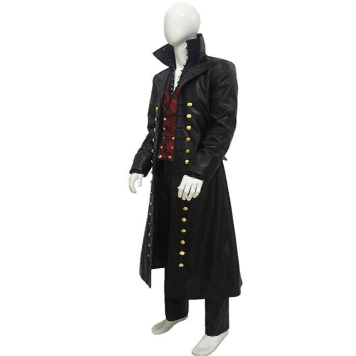 Astricos Movie Cosplay Captain Hook Costume Set | Black Victorian Pirate Outfit | Full Set for Halloween - Astricos