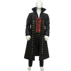 Astricos Movie Cosplay Captain Hook Costume Set | Black Victorian Pirate Outfit | Full Set for Halloween - Astricos