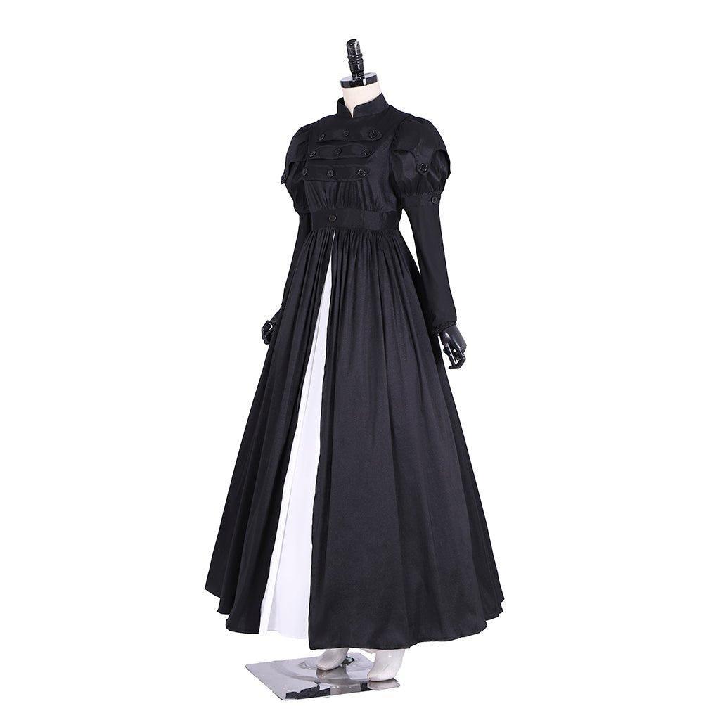 Astricos Eliza Hamilton Cosplay Costume Dress | Elegant Women's Black Ball Gown | Custom Satin Dress for Adults - Astricos