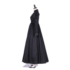 Astricos Eliza Hamilton Cosplay Costume Dress | Elegant Women's Black Ball Gown | Custom Satin Dress for Adults - Astricos