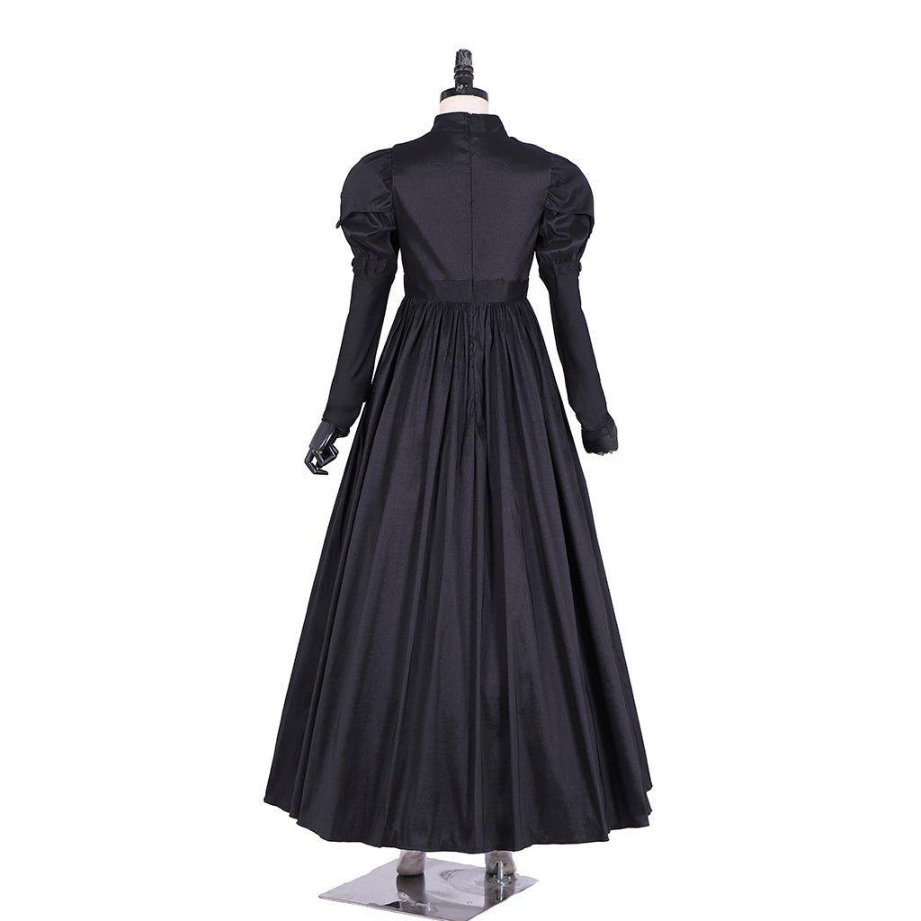 Astricos Eliza Hamilton Cosplay Costume Dress | Elegant Women's Black Ball Gown | Custom Satin Dress for Adults - Astricos