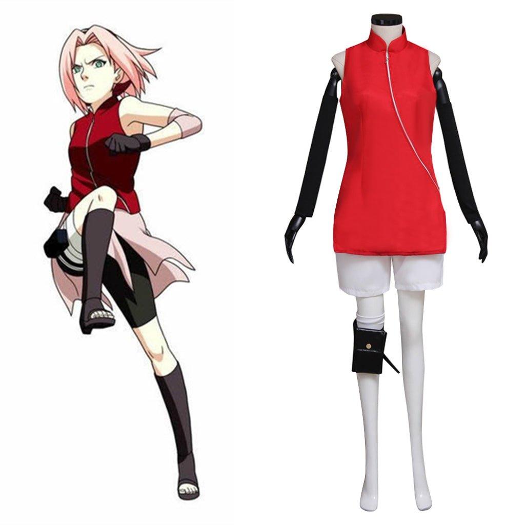 Sakura Haruno Cosplay Costume – Premium Ninja Outfit for Naruto Fans - Astricos