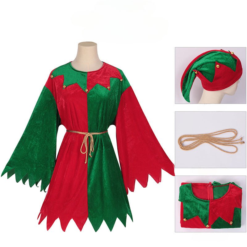 Astricos Medieval Christmas Clothing - Party-Themed Festive Dress for COS Stage Performance - Astricos