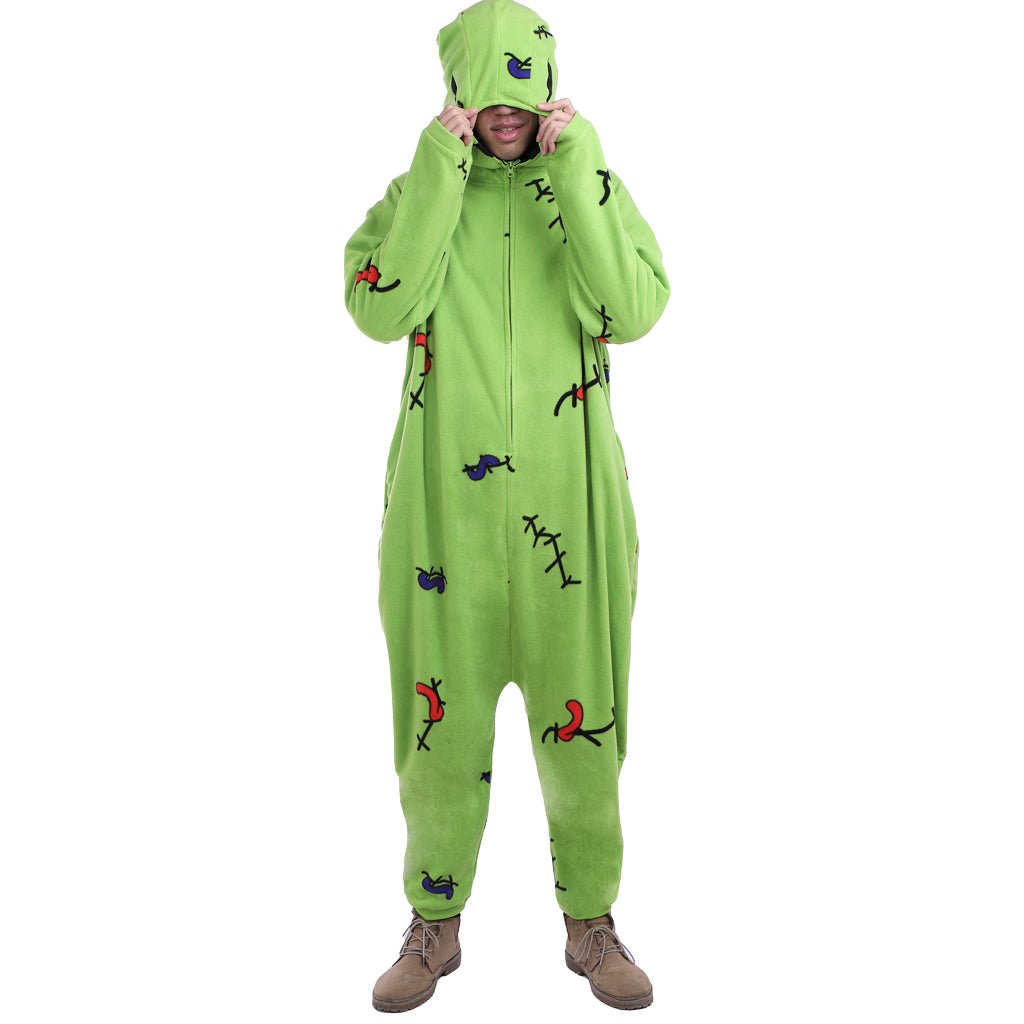 Astricos Oogie Boogie Cosplay Kigurumi Union Suit - Cozy & Iconic for Halloween & Events! - Astricos