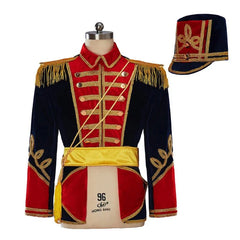 Astricos Royal Military Uniform Costume for Men - Nutcracker Inspired Regency Tuxedo with Hat | Medieval Series - Astricos