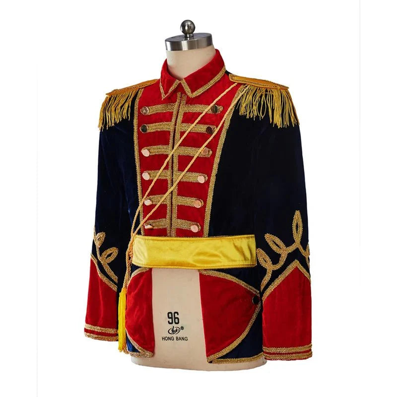 Astricos Royal Military Uniform Costume for Men - Nutcracker Inspired Regency Tuxedo with Hat | Medieval Series - Astricos