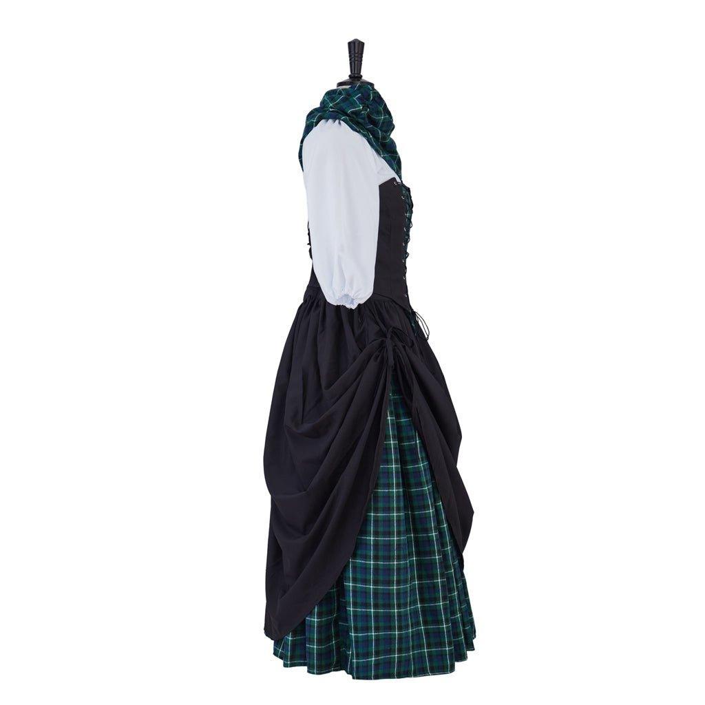 Astricos Claire Fraser Cosplay Costume Dress | Authentic Highland Scottish Outlander Dress for Women - Astricos