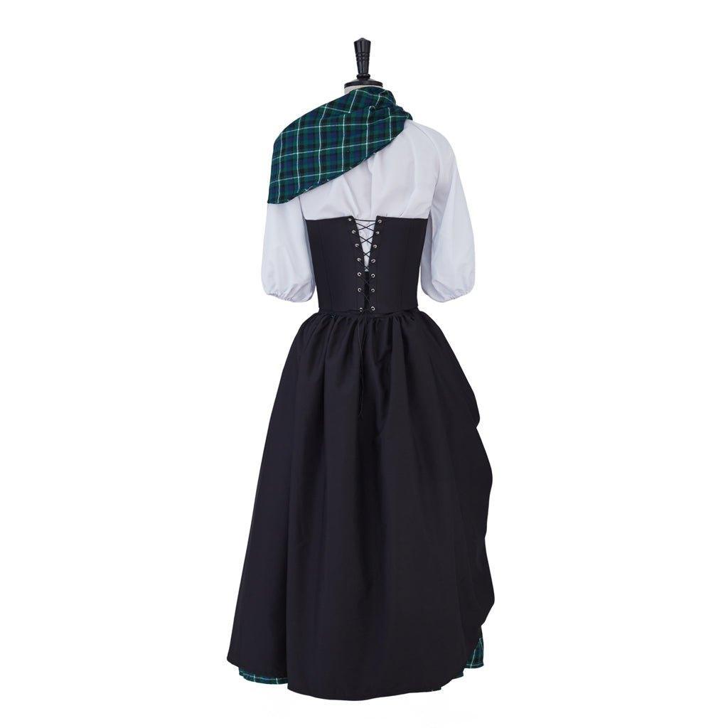 Astricos Claire Fraser Cosplay Costume Dress | Authentic Highland Scottish Outlander Dress for Women - Astricos