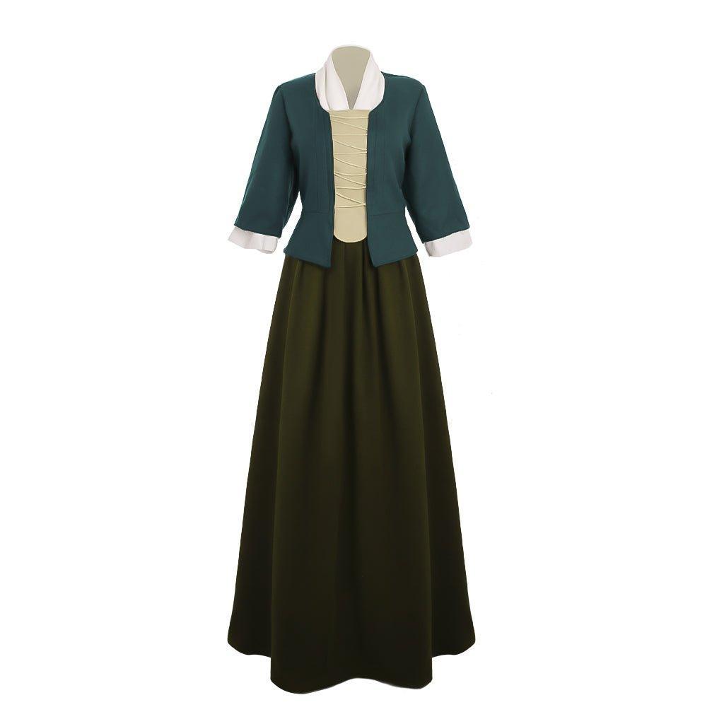 Astricos Claire Fraser Cosplay Dress | Authentic Highland Colonial Style for Themed Events - Astricos