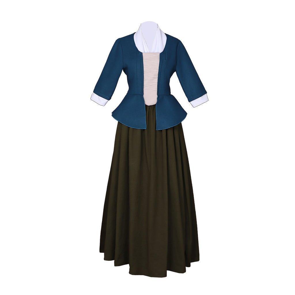 Astricos Claire Fraser Cosplay Dress | Authentic Scottish Highland Outfit | Elegant Southern Belle Costume - Astricos