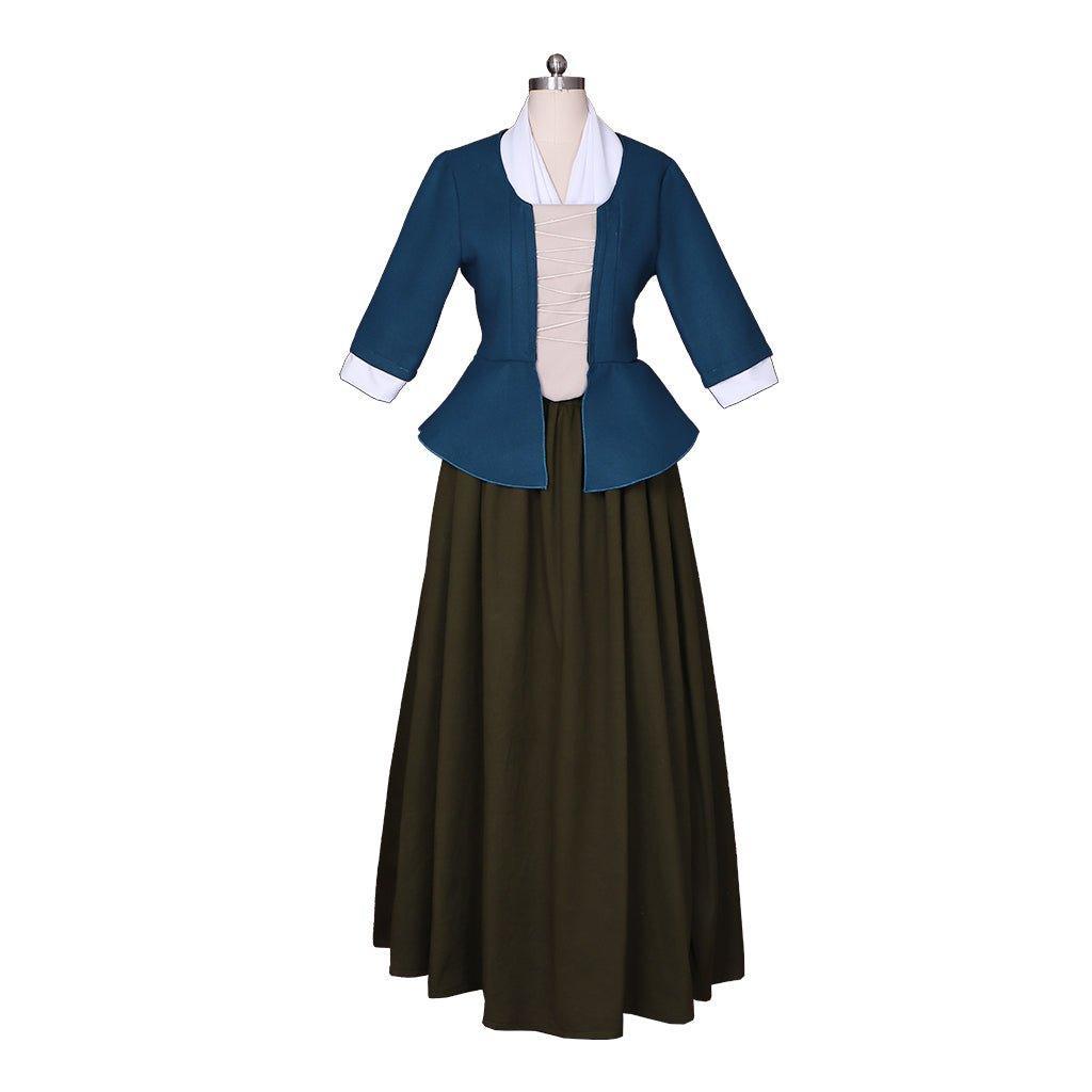 Astricos Claire Fraser Cosplay Dress | Authentic Scottish Highland Outfit | Elegant Southern Belle Costume - Astricos