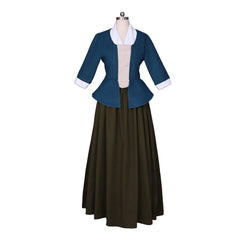 Astricos Claire Fraser Cosplay Dress | Authentic Scottish Highland Outfit | Elegant Southern Belle Costume - Astricos