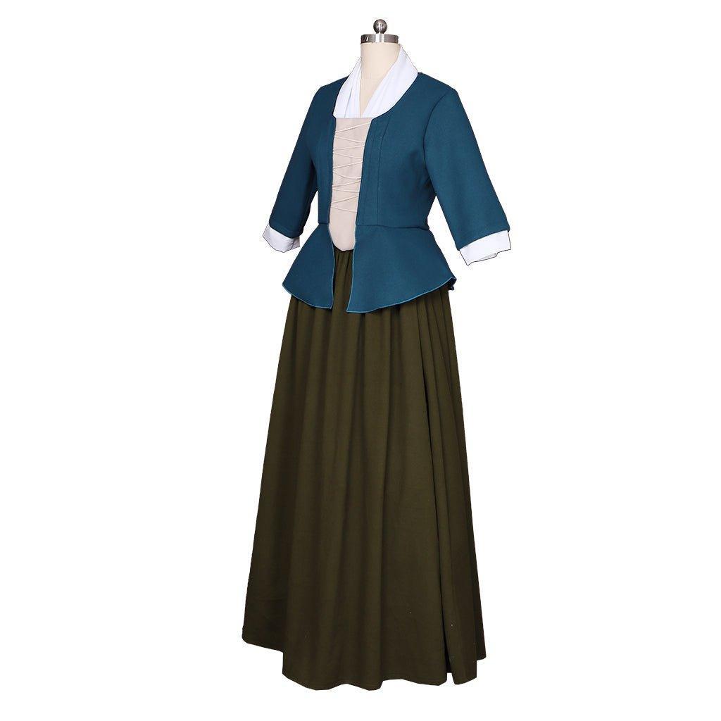 Astricos Claire Fraser Cosplay Dress | Authentic Scottish Highland Outfit | Elegant Southern Belle Costume - Astricos