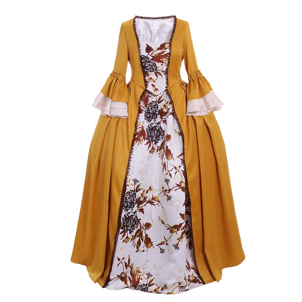 Astricos Claire Randall Cosplay Costume, Women's Elegant Yellow Dress - Astricos