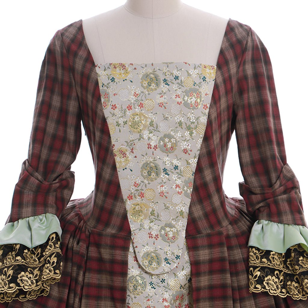 Astricos Claire Randall Fraser Cosplay Costume Gown | Women's Historical TV Series Dress - Astricos