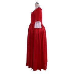 Outlander Inspired Claire Randall Red Ball Gown | Astricos Cosplay Costume for Events - Astricos