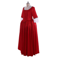 Outlander Inspired Claire Randall Red Ball Gown | Astricos Cosplay Costume for Events - Astricos