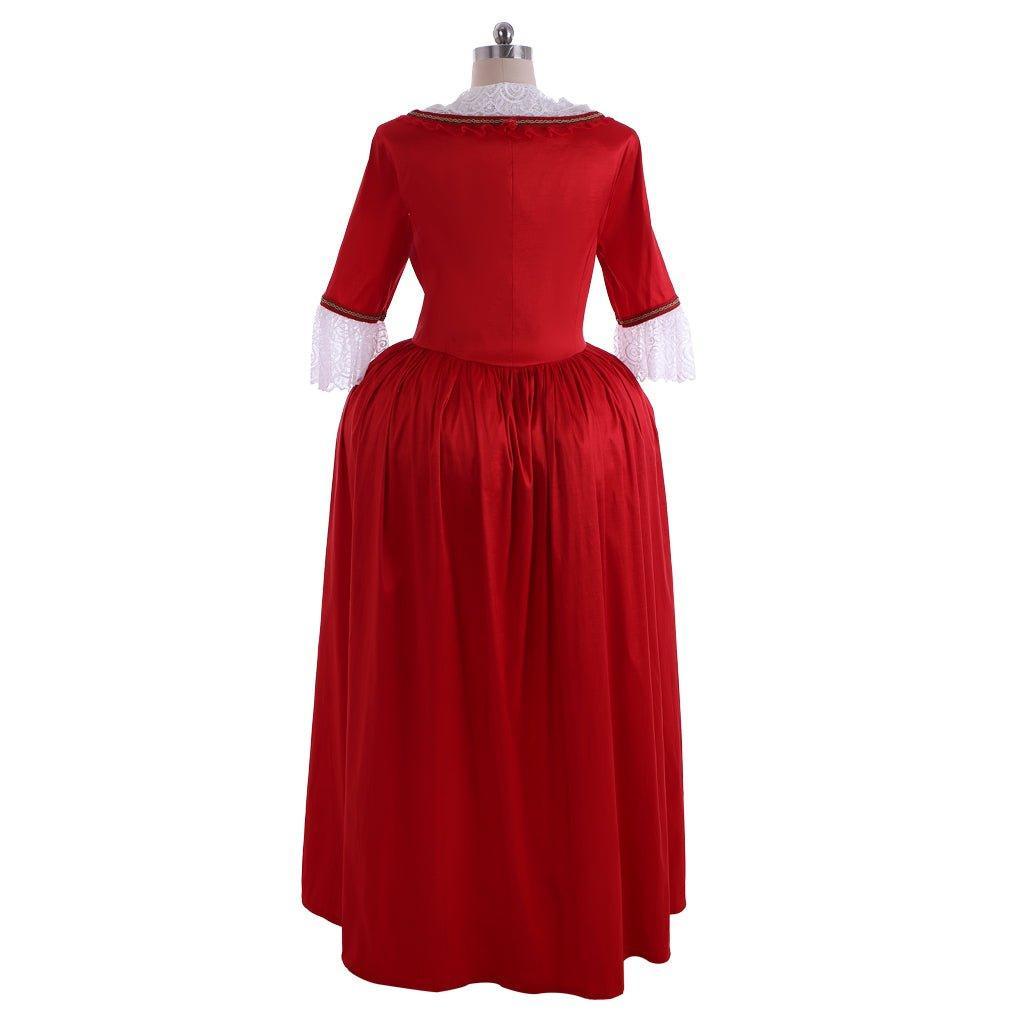 Outlander Inspired Claire Randall Red Ball Gown | Astricos Cosplay Costume for Events - Astricos