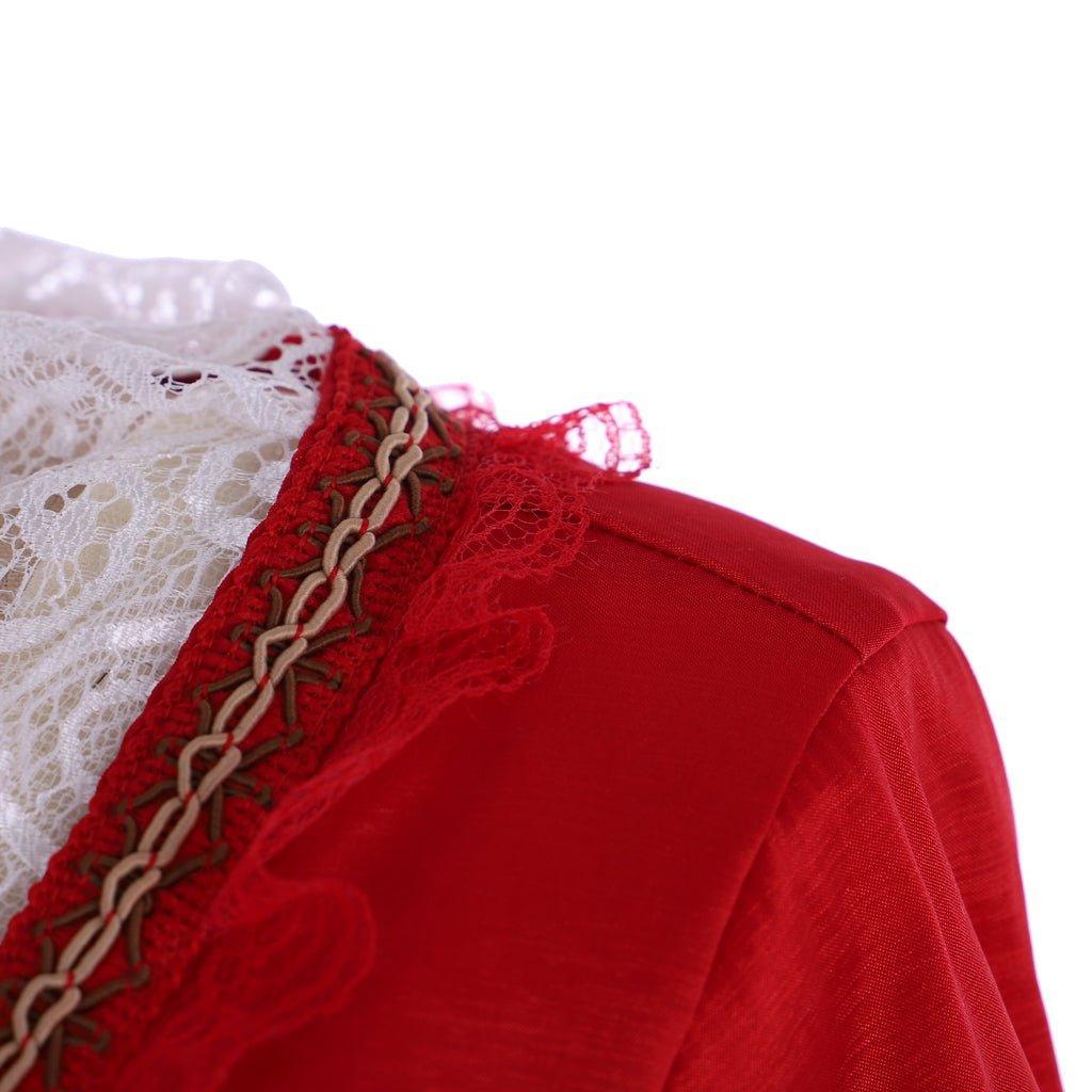 Outlander Inspired Claire Randall Red Ball Gown | Astricos Cosplay Costume for Events - Astricos