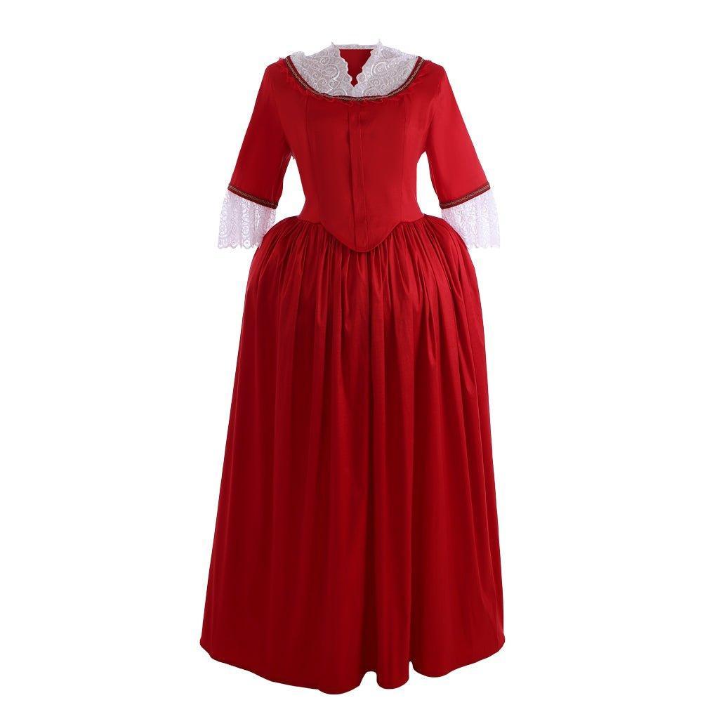 Outlander Inspired Claire Randall Red Ball Gown | Astricos Cosplay Costume for Events - Astricos