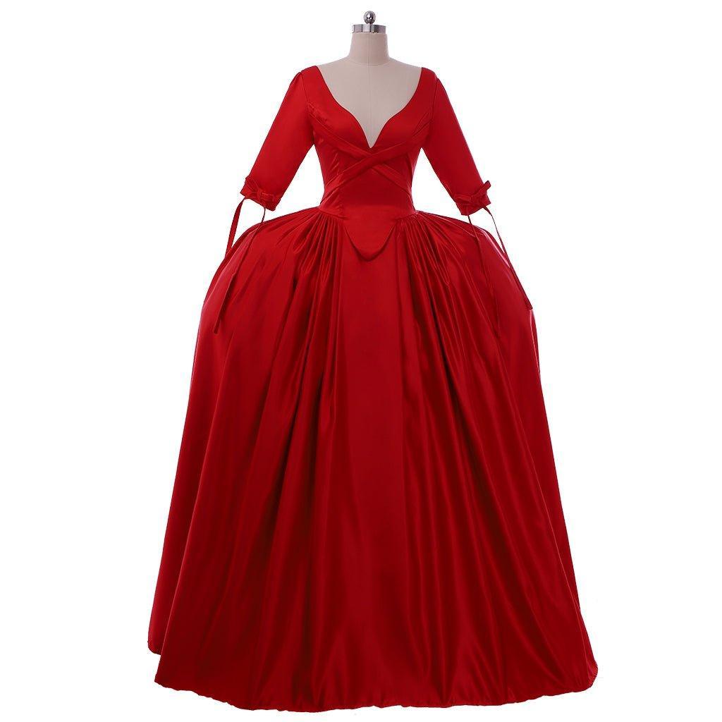 Astricos Claire Fraser Red Dress Cosplay Costume | 18th Century Victorian Gown | Outlander-Inspired for Events - Astricos