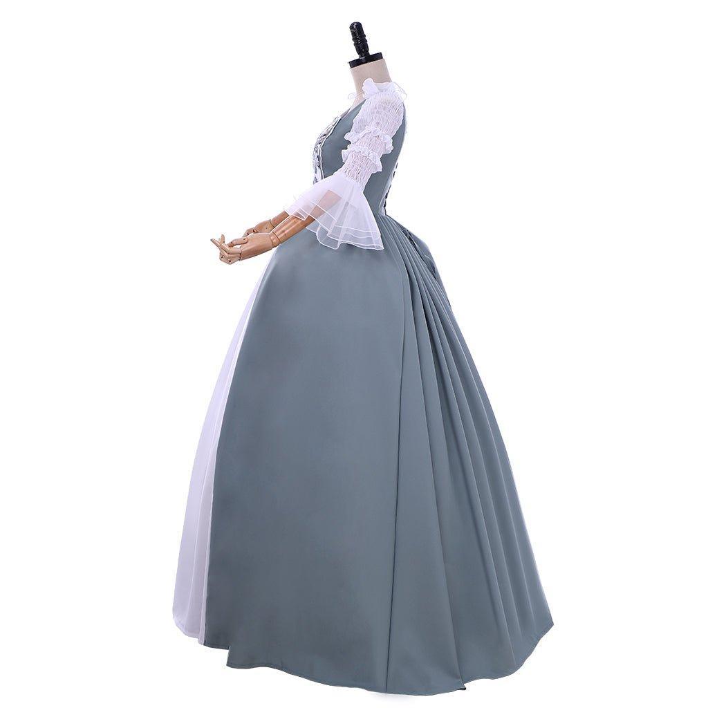 Astricos Claire Fraser Wedding Dress Cosplay Costume | 18th Century Colonial Ball Gown Plus Size Custom - Astricos