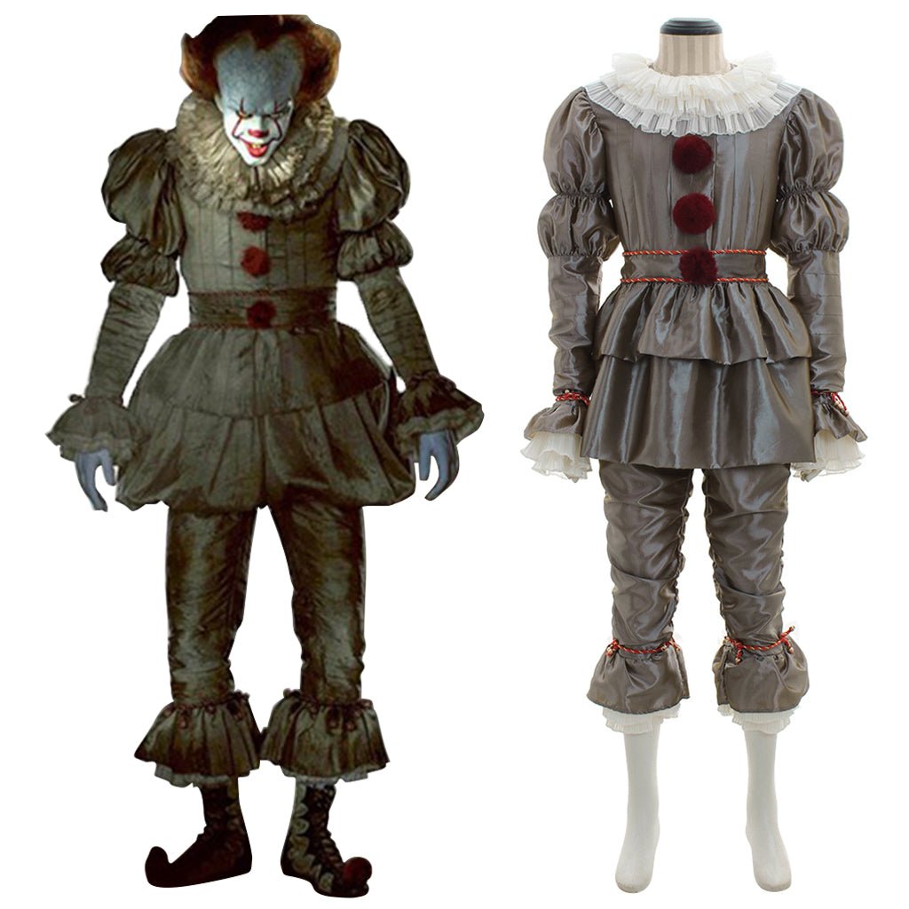 Astricos Pennywise Cosplay Costume - It Chapter Two Inspired Adult Fancy Dress - Astricos