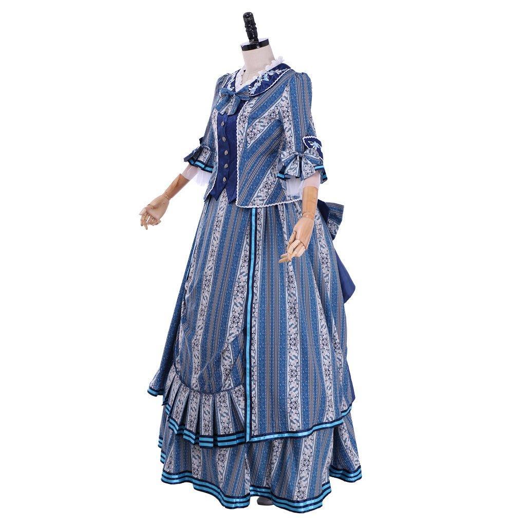 Astricos Christine Daae Blue Wishing Dress Cosplay Costume | Elegant Victorian Ball Gown - Astricos