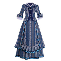 Astricos Christine Daae Blue Wishing Dress Cosplay Costume | Elegant Victorian Ball Gown - Astricos