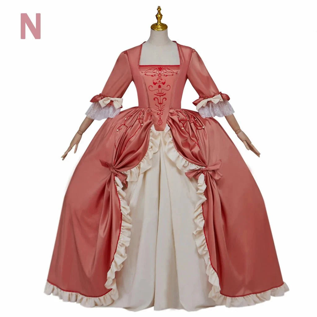 Astricos Pink Rococo Gown Dress | 18th Century Inspired Wedding Dress - Cosplay & Historical Costume - Astricos