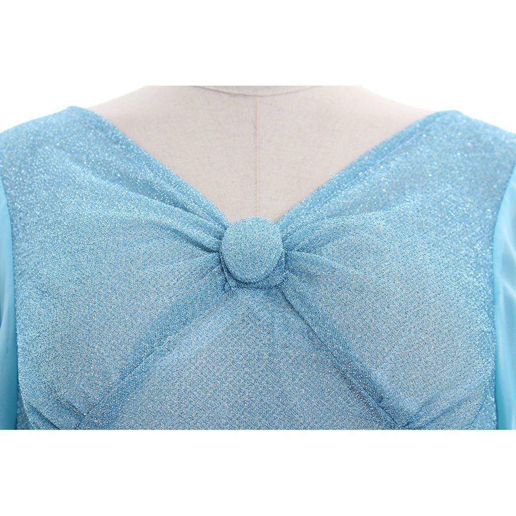 Astricos Blue Fairy Costume for Women | Magical Blue Dress with Headband | Disney Cosplay Outfit - Astricos