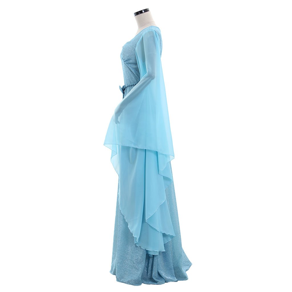 Astricos Blue Fairy Costume for Women | Magical Blue Dress with Headband | Disney Cosplay Outfit - Astricos