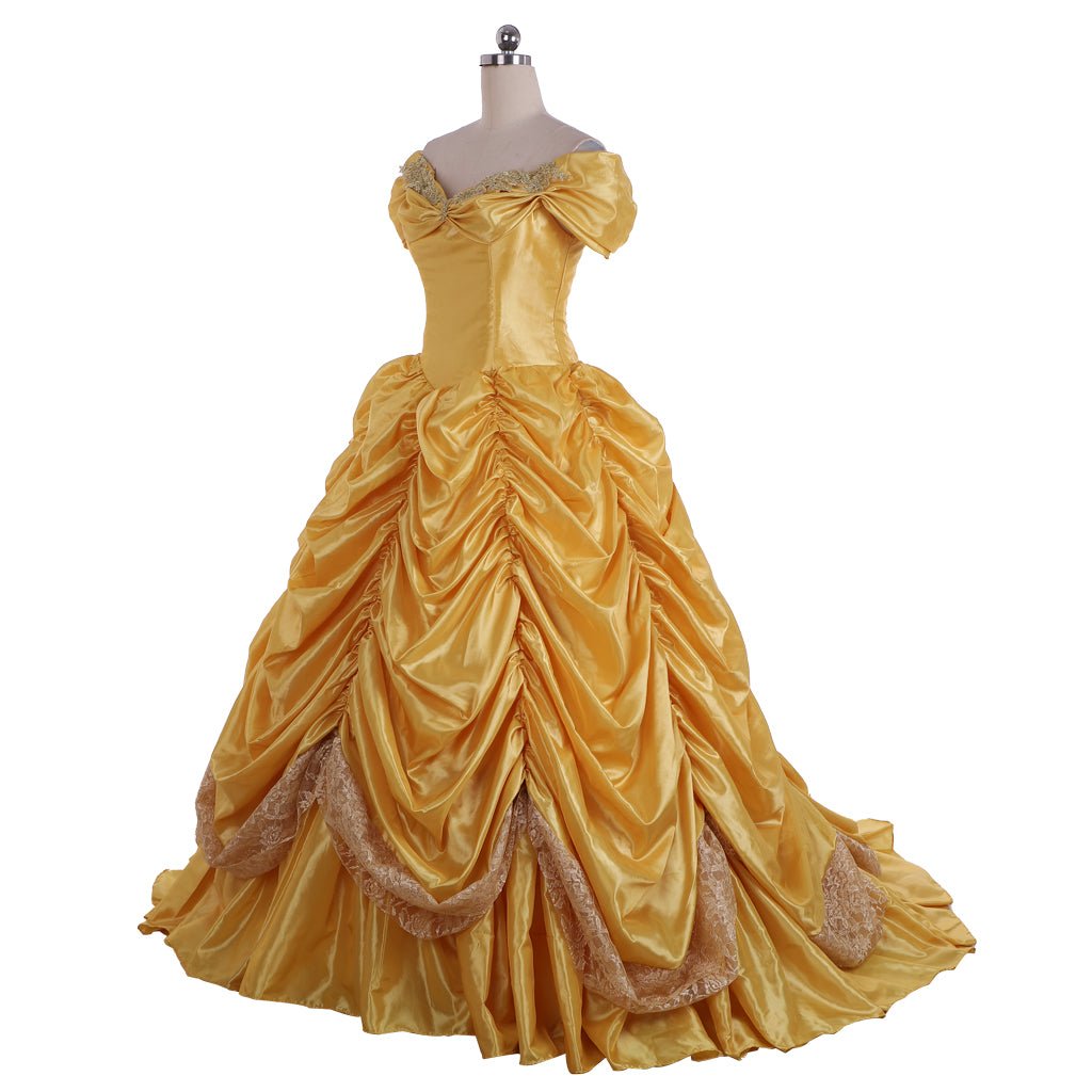 Astricos Adult Disney Princess Belle Dress | Perfect for Halloween & Cosplay Events - Astricos