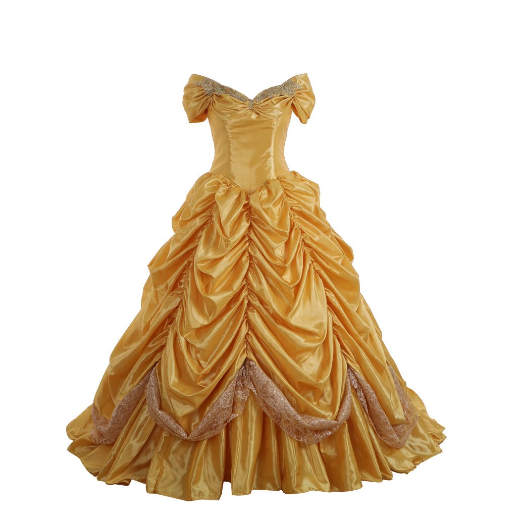 Astricos Adult Disney Princess Belle Dress | Perfect for Halloween & Cosplay Events - Astricos