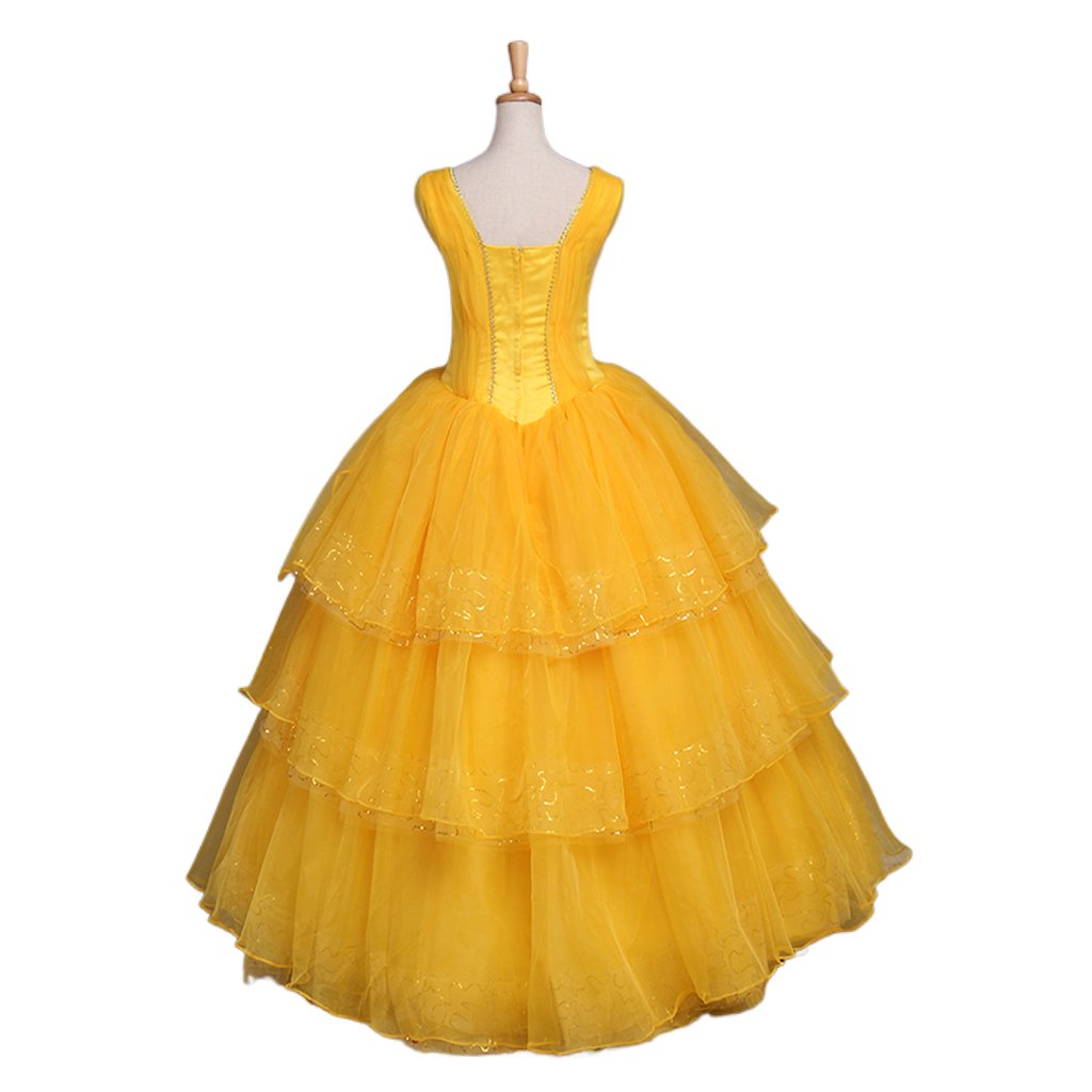 Astricos Adult Disney Princess Belle Dress | Perfect for Halloween & Cosplay Events - Astricos