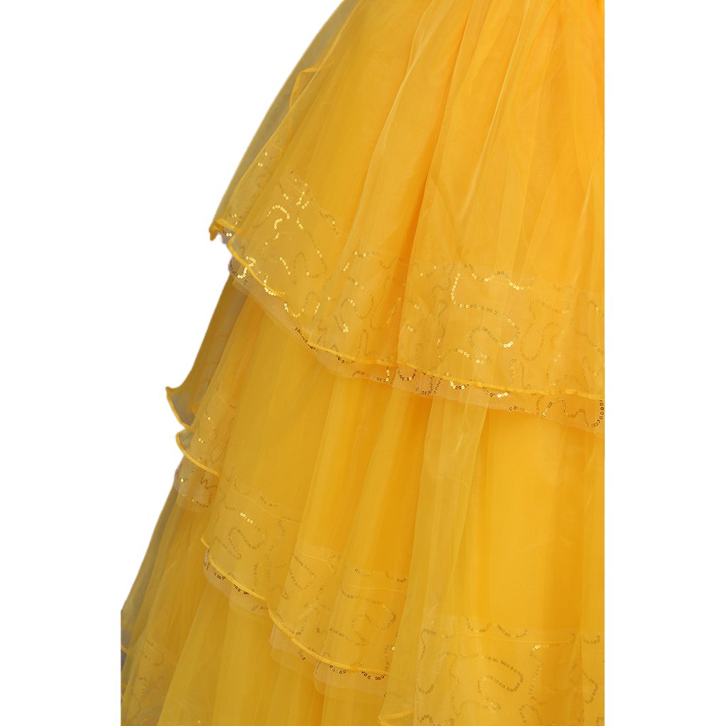 Astricos Adult Disney Princess Belle Dress | Perfect for Halloween & Cosplay Events - Astricos