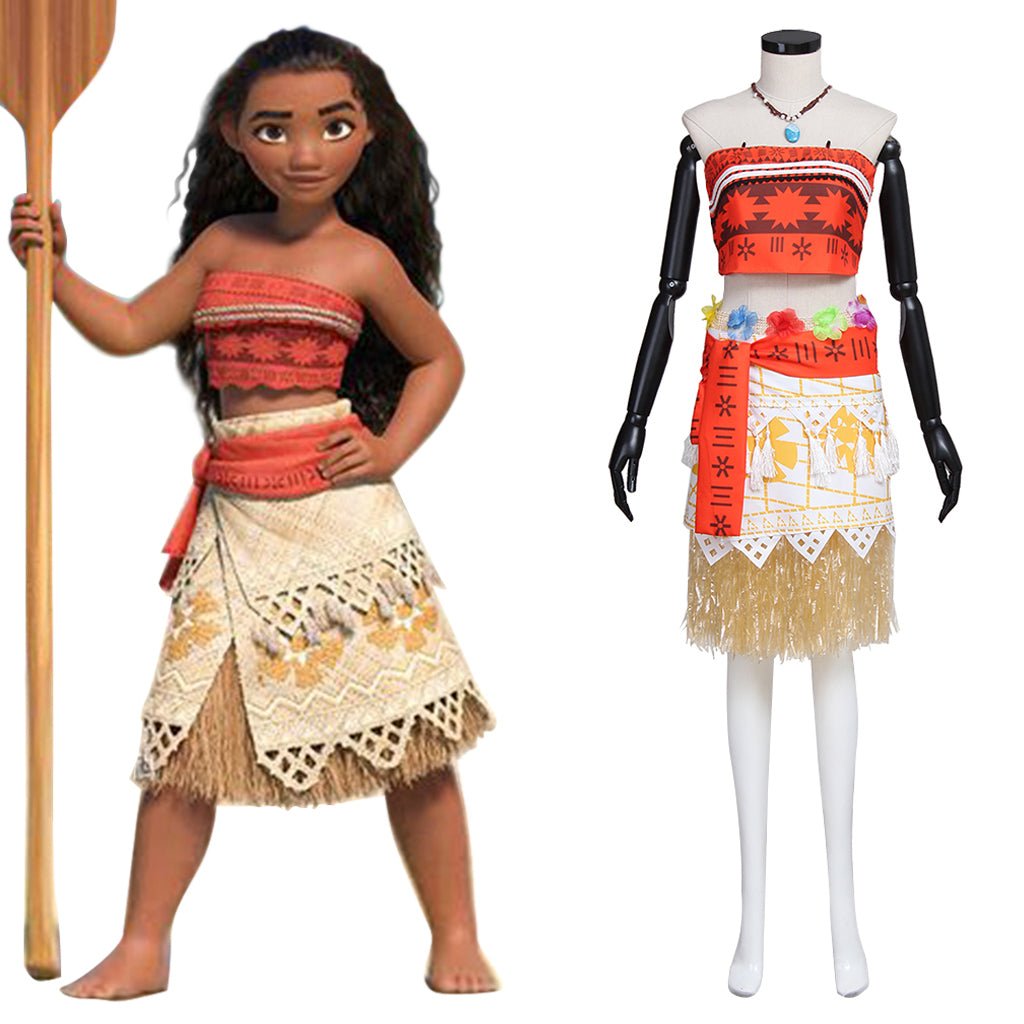 Astricos Sexy Moana Cosplay Costume | Women's Adult Party Dress for Halloween & Carnival - Astricos