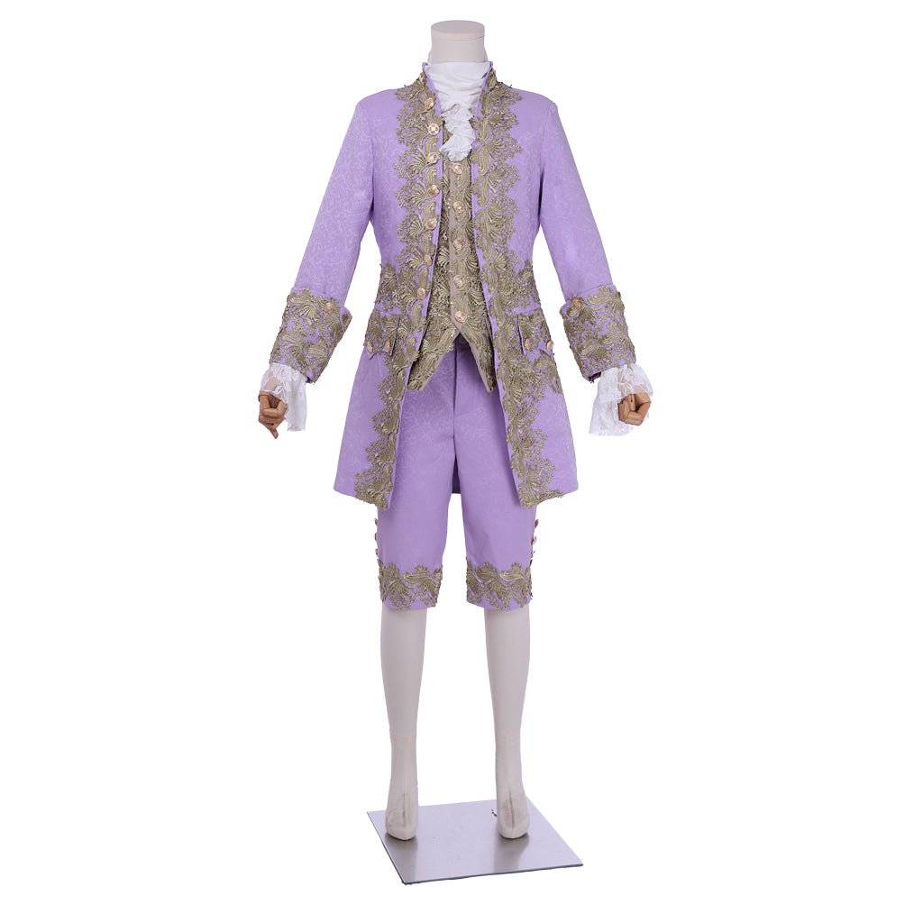 Royal Purple 18th Century Rococo Men's Costume - Inspired by Marie Antoinette | Astricos Medieval Series - Astricos