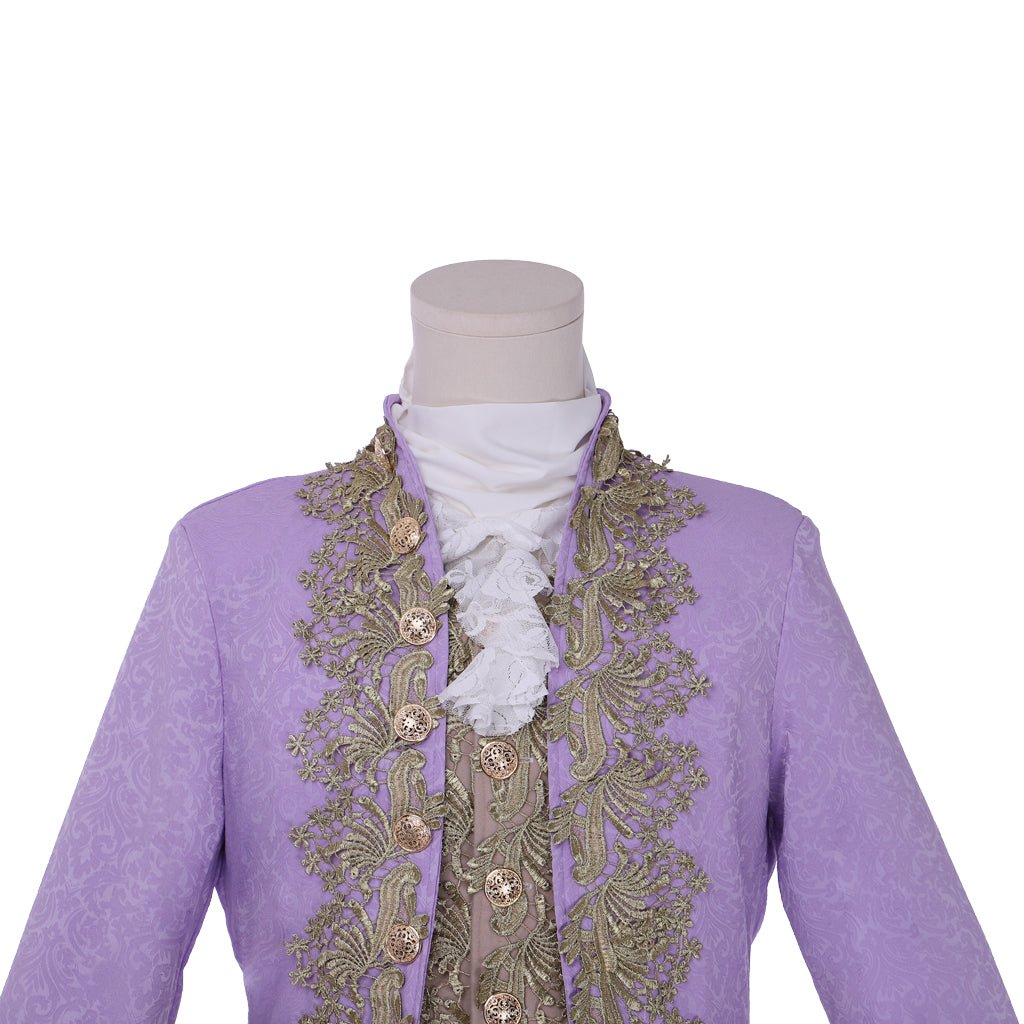 Royal Purple 18th Century Rococo Men's Costume - Inspired by Marie Antoinette | Astricos Medieval Series - Astricos