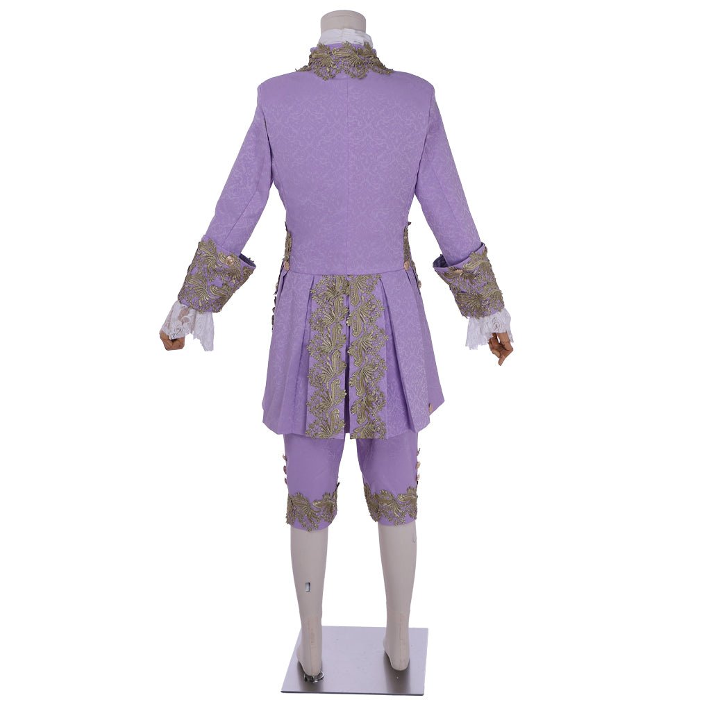 Royal Purple 18th Century Rococo Men's Costume - Inspired by Marie Antoinette | Astricos Medieval Series - Astricos