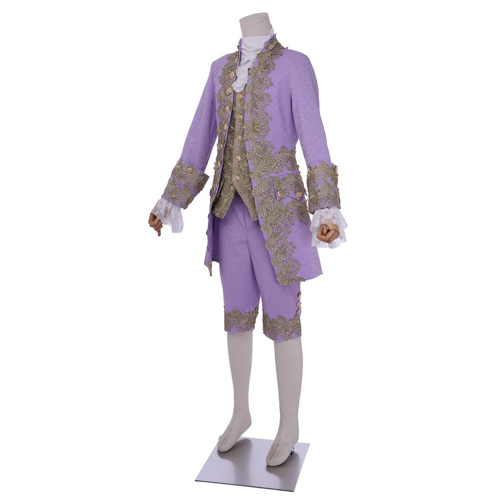 Royal Purple 18th Century Rococo Men's Costume - Inspired by Marie Antoinette | Astricos Medieval Series - Astricos