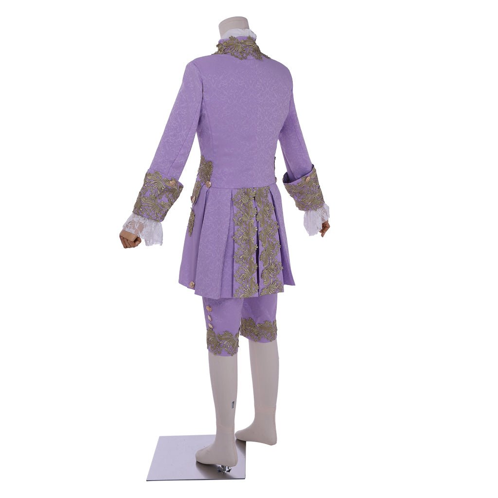 Royal Purple 18th Century Rococo Men's Costume - Inspired by Marie Antoinette | Astricos Medieval Series - Astricos