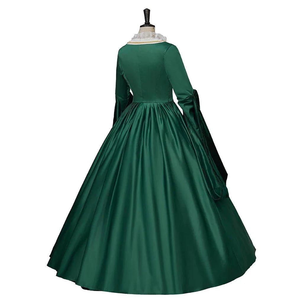 Astricos Queen Elizabeth Tudor Green Cosplay Costume - Elegant Historical Dress - Astricos