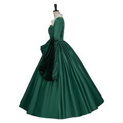 Astricos Queen Elizabeth Tudor Green Cosplay Costume - Elegant Historical Dress - Astricos